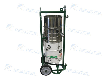 Sponge-Jet 25P pneumatische recycler rechterzijde