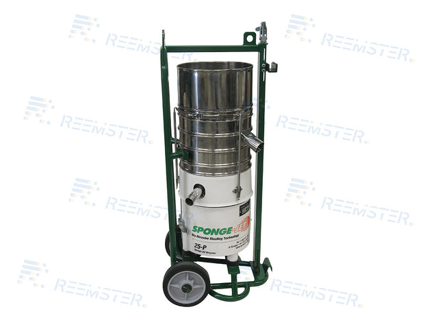 Sponge-Jet 25P pneumatische recycler rechterzijde