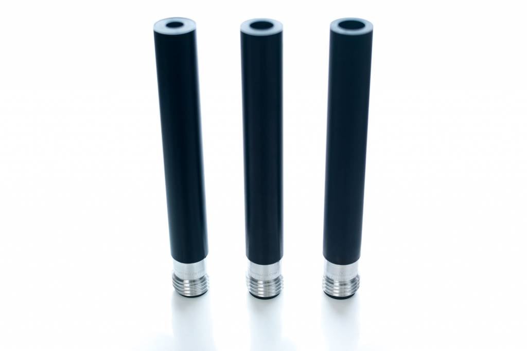 3 Sponge-Jet SaberBlast Lange Venturi nozzles naast elkaar