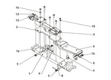 Schematische illustratie van de Contracor DMH Dodemansknop met genummerde onderdelen voor duidelijke identificatie.